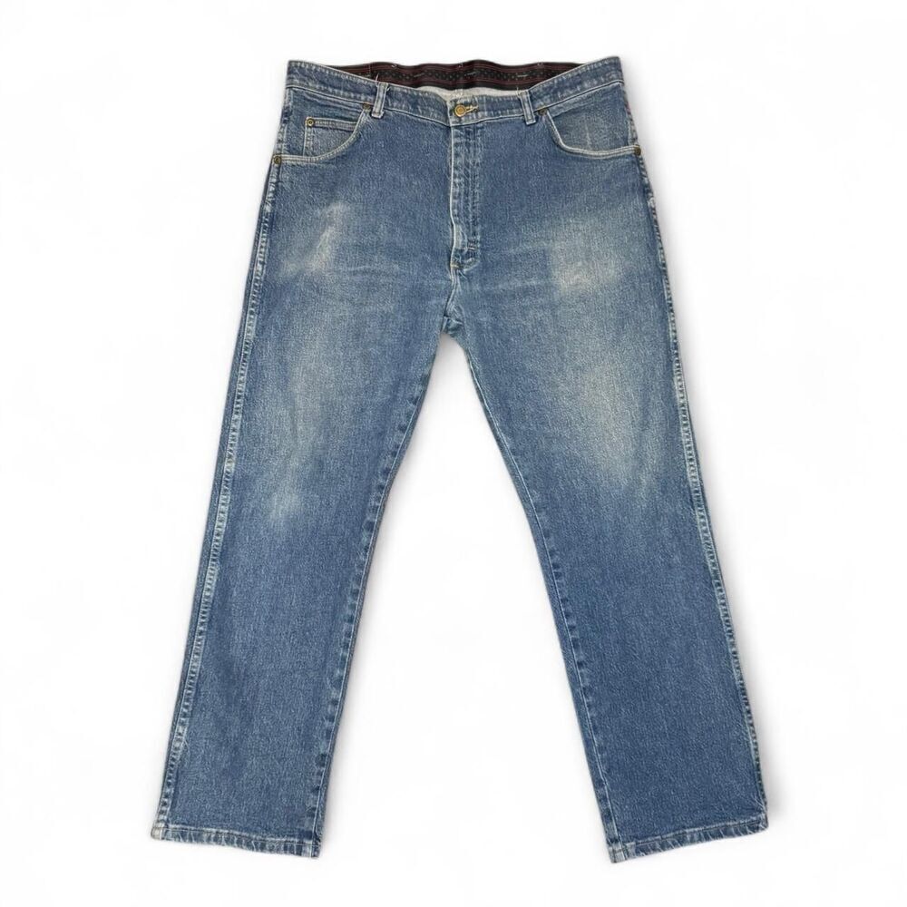 Wrangler Men's Premium Quality Straight Leg Blue Jeans 38X30